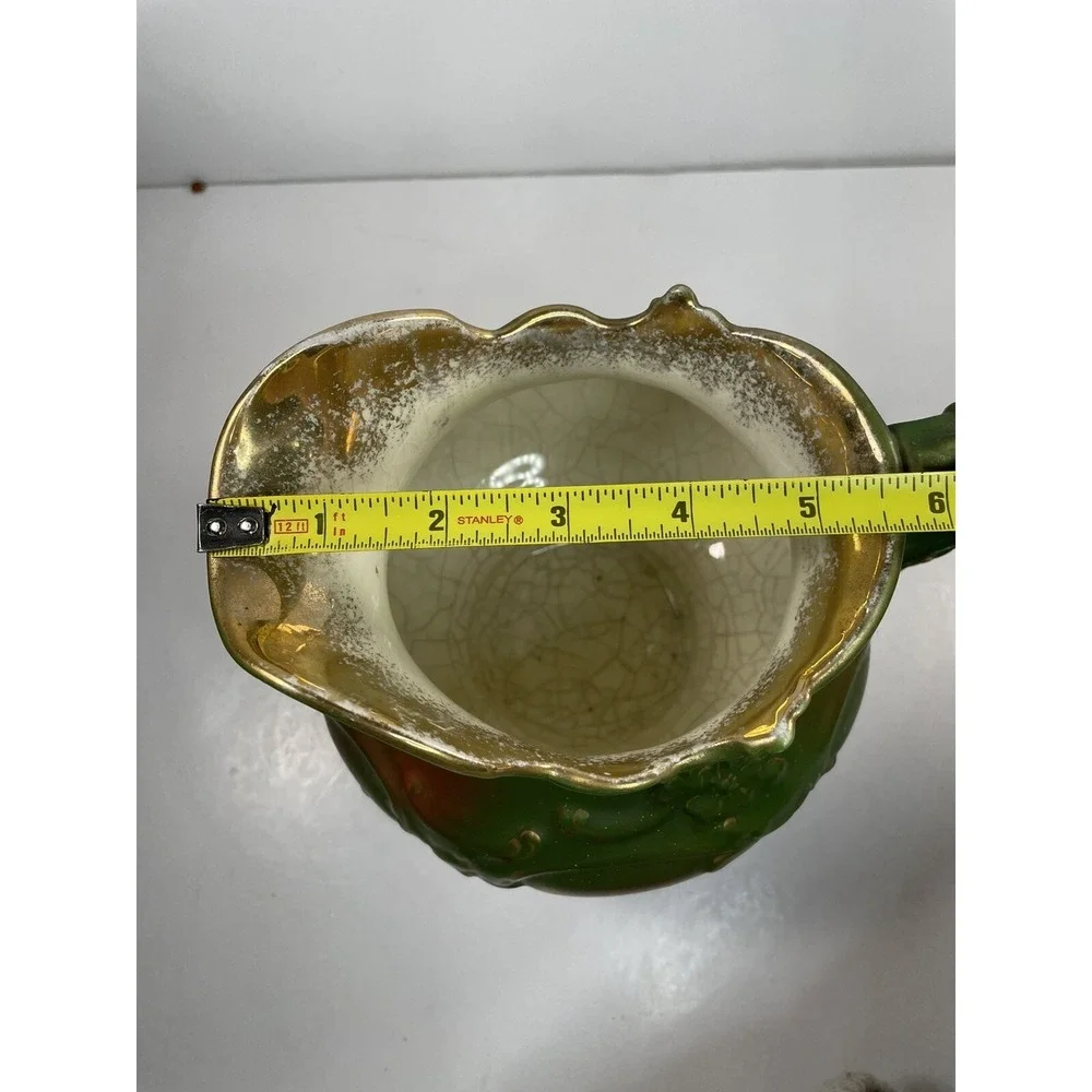 Vintage Haynes Balts 22‎ red green and gold accents Pitcher